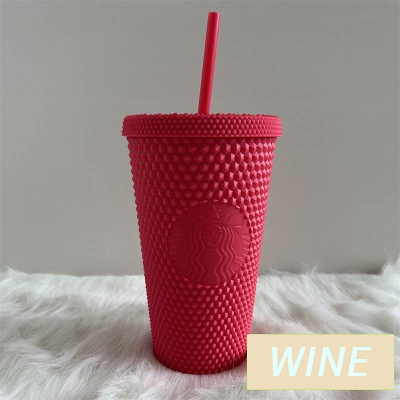 Starbucks Diamond radiant goddess straw cup coffee cup summer Holiday Cold Cup Tumbler 473ml/16o Durian cup water bottle