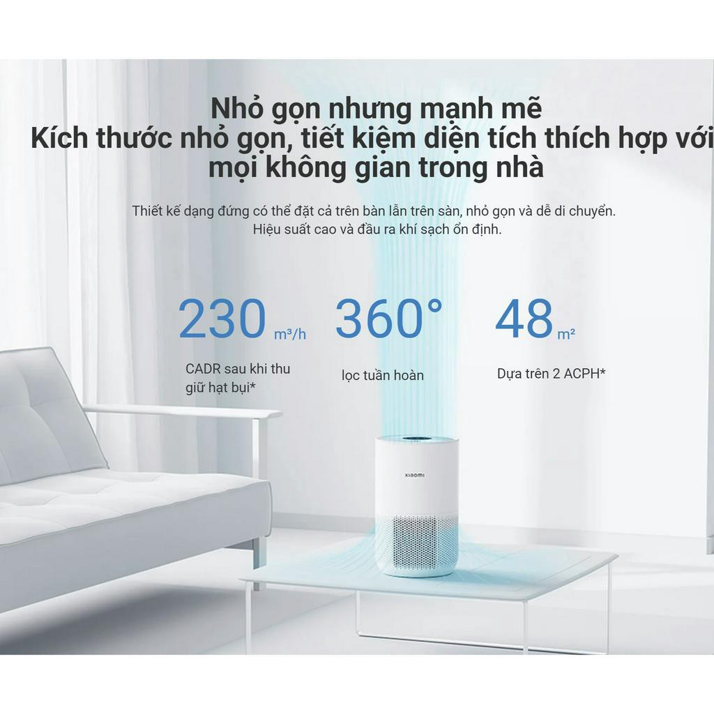 Máy Lọc Không Khí Xiaomi Mi Air Purifier 4 Compact - Bản Quốc Tế Phù Hợp Diện Tích Dưới 30 m2