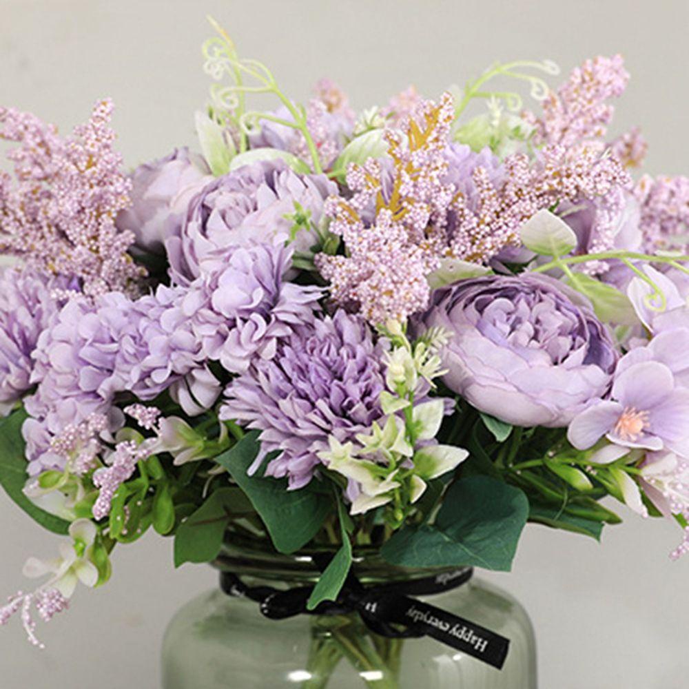 1 Nhánh Hoa Hồng Giả Bằng Lụa Chất Lượng Cao Dùng Trang Trí Tiệc Cưới Phong Cách Vintage