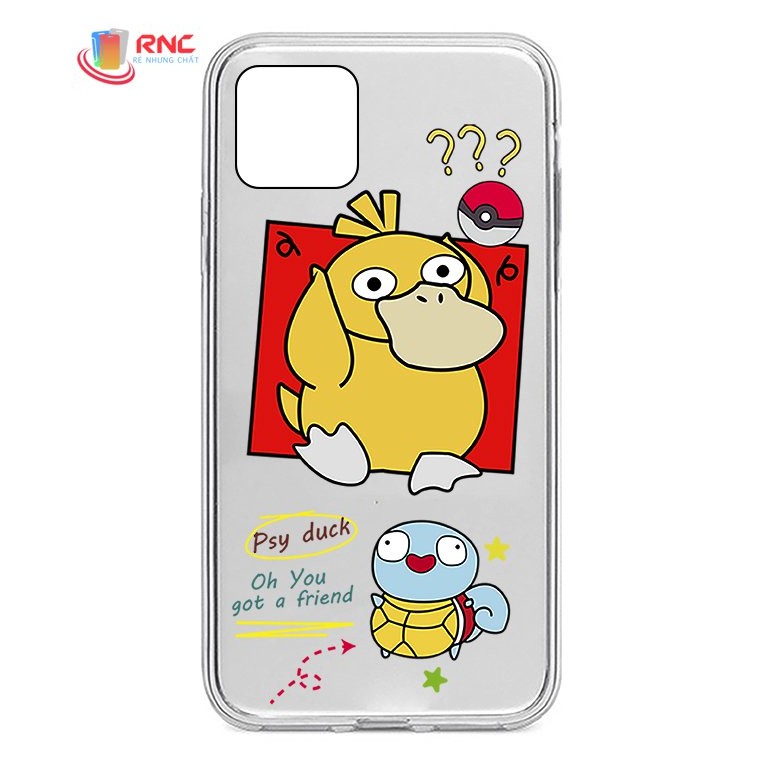 Ốp lưng Iphone 5G/5S/6G/6S+/11/12/11 Pro/... dẻo trong in hình Pokemon