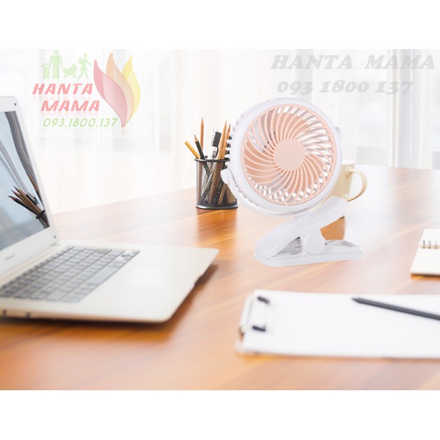 Quạt kẹp mini Yashang, Pin sạc 2200mAh, xoay 360 độ, Quạt kẹp xe đẩy, để bàn  chạy liên tục 8h, chạy êm, gió mát | BigBuy360 - bigbuy360.vn