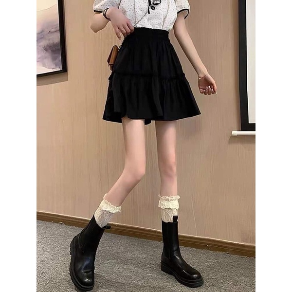 [HOT HÈ 2023, TẶNG QUÀ XINH] CHÂN VÁY 2 TẦNG KÈM QUẦN 2 MÀU ĐEN TRẮNG MIX ĐỒ NHIỀU PHONG CÁCH TEENS FASHION