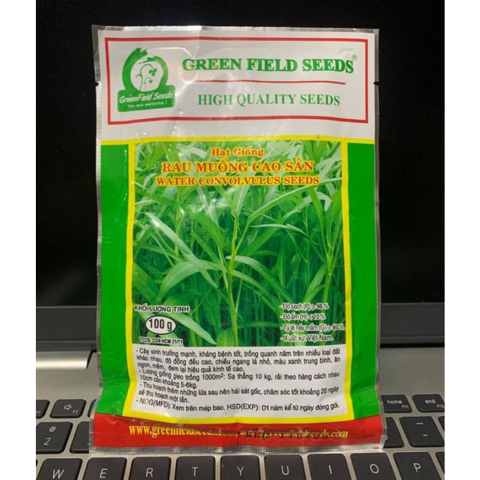 Hạt giống cuộng nhỏ . mềm giòn . xanh . non khoẻ