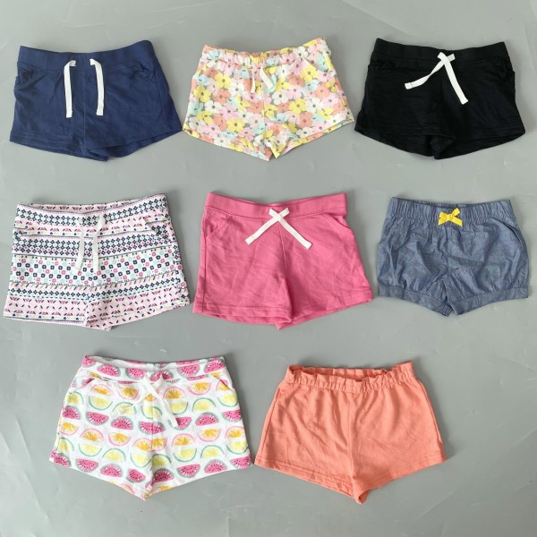 Quần đùi bé gái 4 tuổi xuất dư Carters thun cotton da cá Quần sooc bé gái kiểu hoa đẹp  - 4T QGD