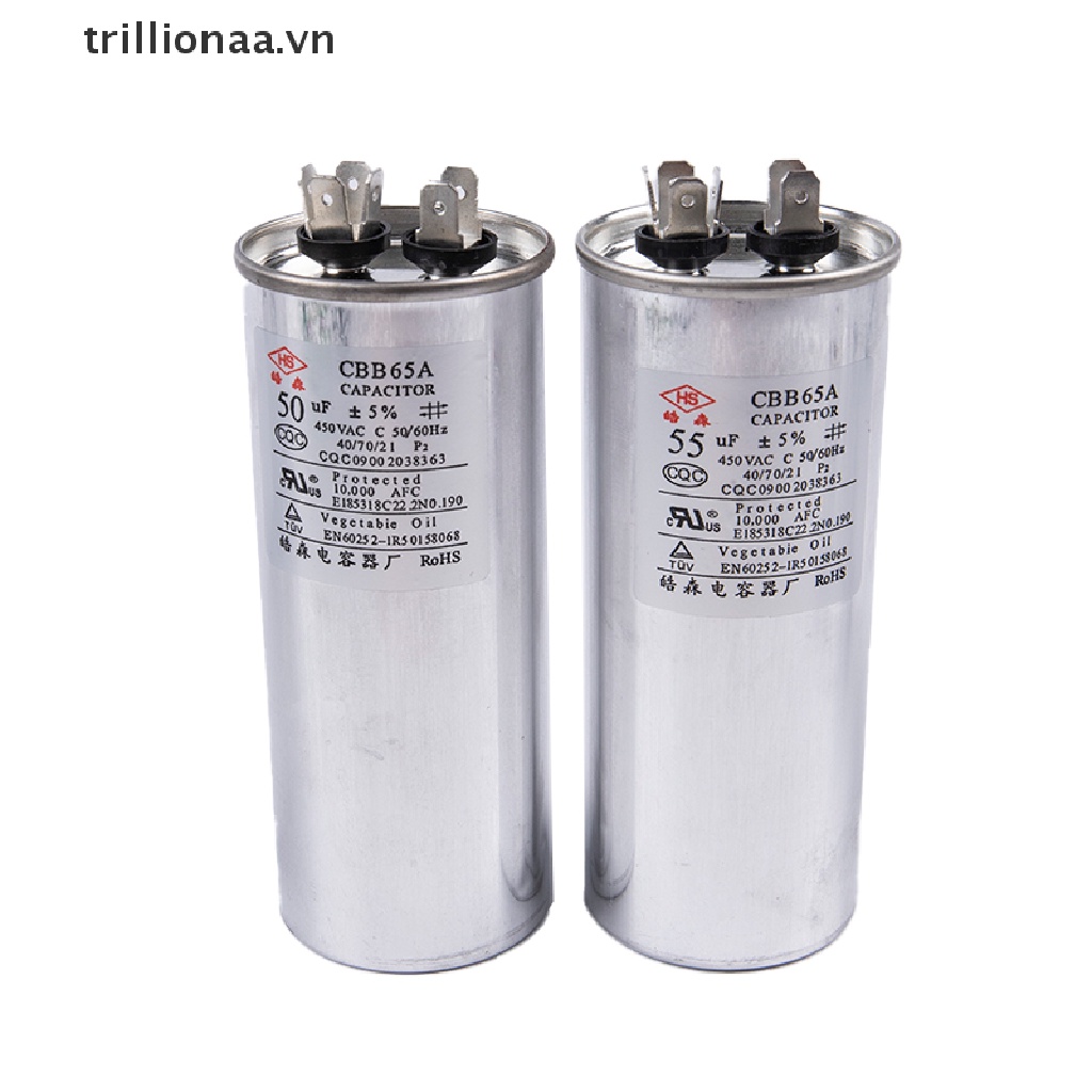Tụ Điện Nén Khí CBB65 10 / 20 / 25 / 30 / 40 / 50 / 55UF 450V
