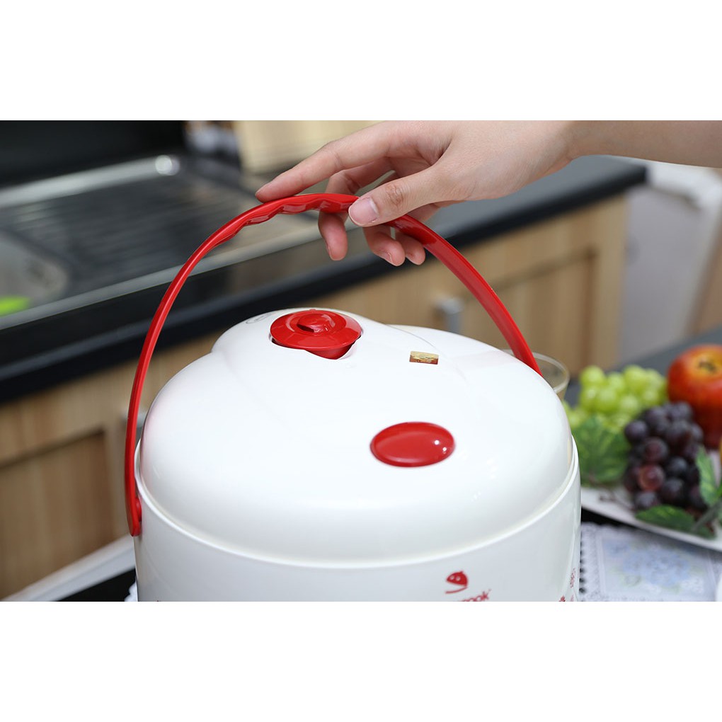 Nồi cơm nắp gài Happycook 1.8 lít HC-180A Đỏ