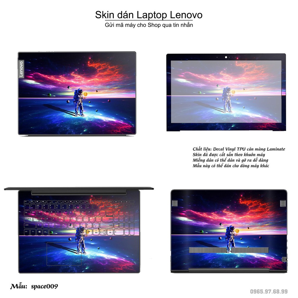 Skin dán Laptop Lenovo in hình không gian _nhiều mẫu 2 (inbox mã máy cho Shop)