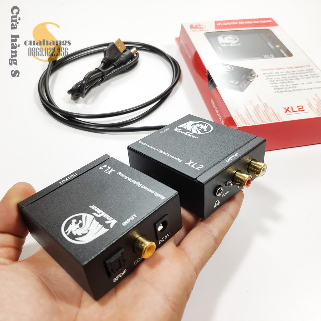 Bộ chuyển đổi âm thanh quang học optical sang AV ra audio tiếng to - BH 12 tháng