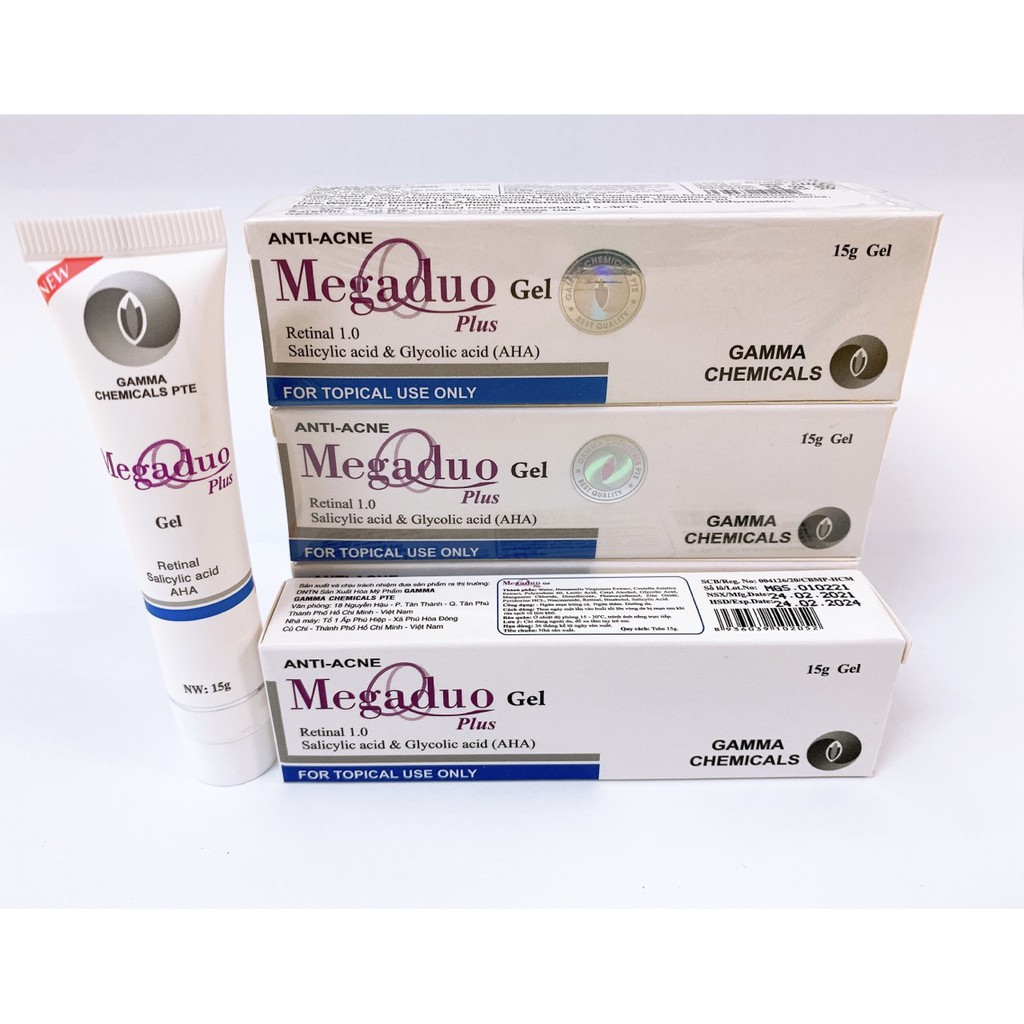 Megaduo Plus gel mụn trứng cá - công thức cải tiến mới 15g