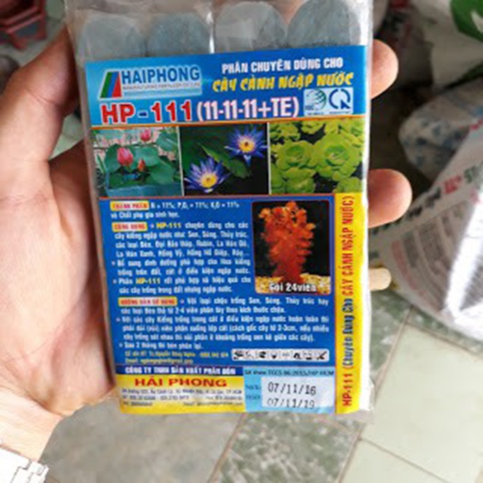 SET 2 gói HP111 24 viên phân bón cho cây ngập nước hồ thủy sinh