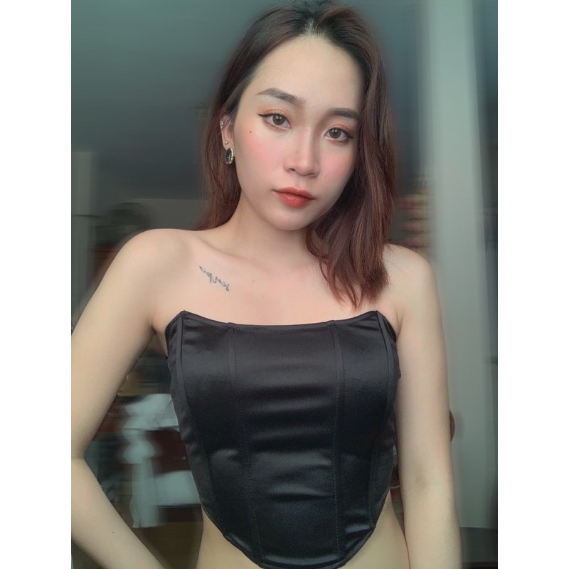 Áo corset đen Black Corset