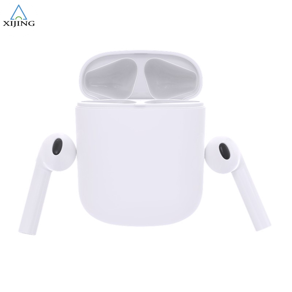 Bộ 2 tai nghe bluetooth nhét trong HBQ-i7S TWS kích thước 16.5x18x40.5mm kèm hộp sạc kích thước 4.3x21.3x53.5mm