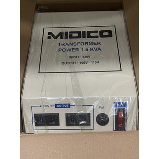Biến áp đổi nguồn MIDICO 1.5KVA 15000W vào 220v ra 100v-120v