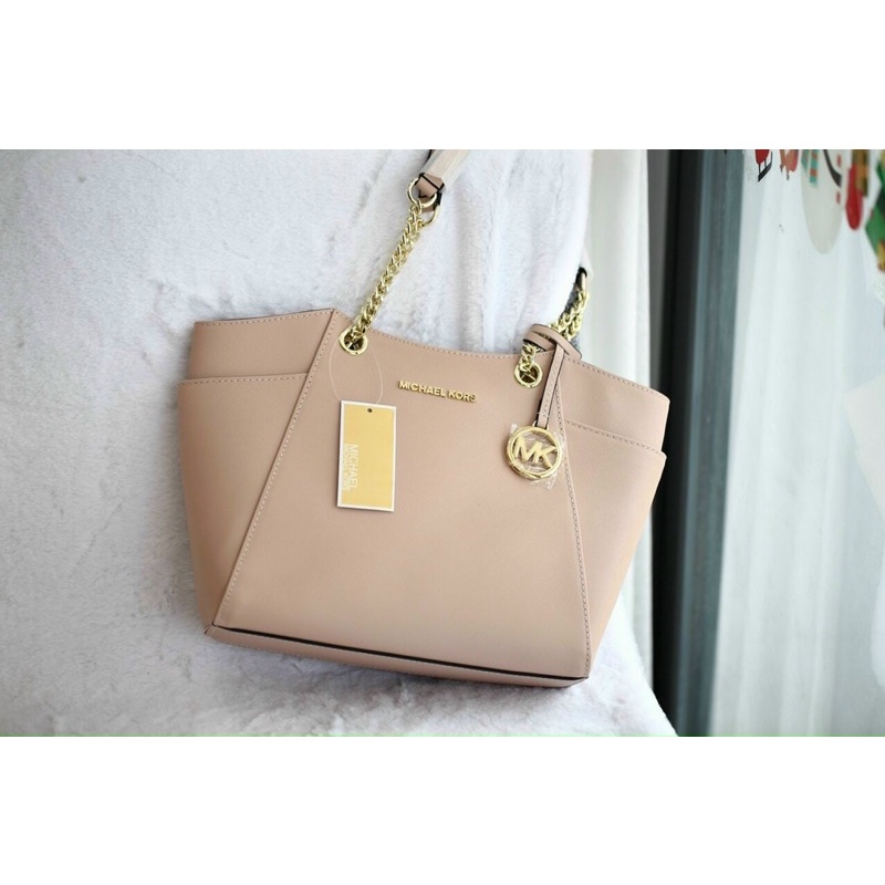 Túi M.K Set Travel Chain Shoulder Tote Saffiano Leather đê mê