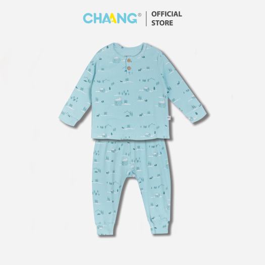 Bộ Chaang dài tay Petit cao cấp cài vai mềm mịn thoáng mát thấm hút tốt in khủng long cho bé trai bé gái đủ size
