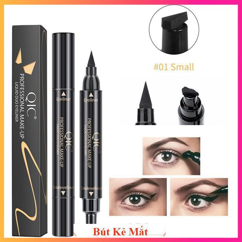 Bút kẻ mắt mèo tạo đuôi siêu hot QIC Liquid Duo Eyeliner HT2