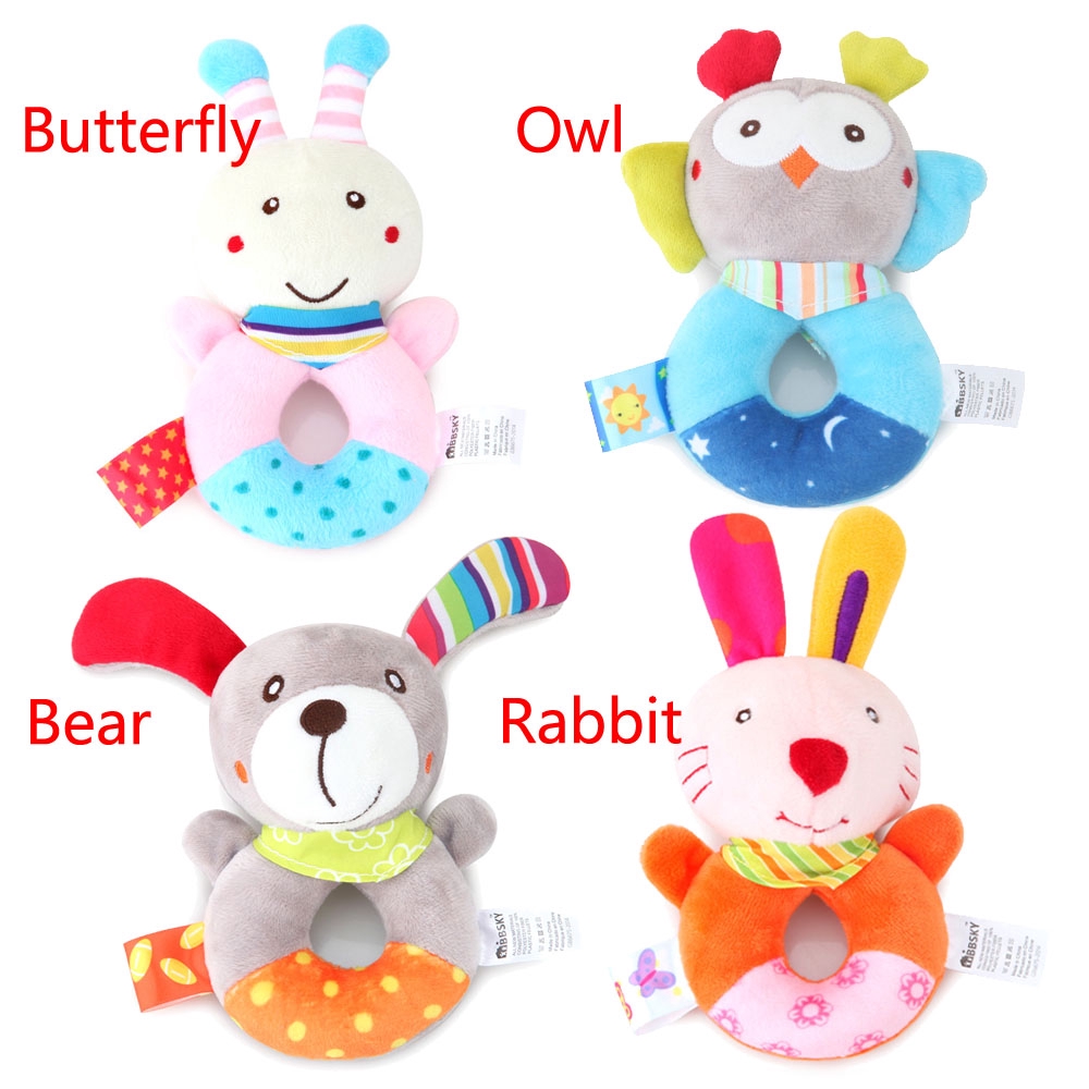 Đồ Chơi Lục Lạc Hình Động Vật Xinh Xắn Dành Cho Bé