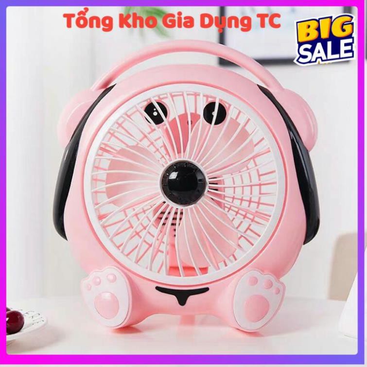 Quạt mini để bàn hình thú cắm điện kute nhỏ gọn tiết kiệm không gian công suất 20W | BigBuy360 - bigbuy360.vn
