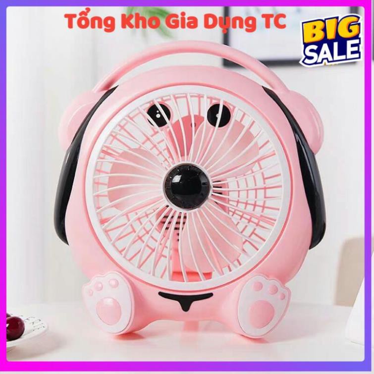 Quạt mini để bàn hình thú cắm điện kute nhỏ gọn tiết kiệm không gian công suất 20W