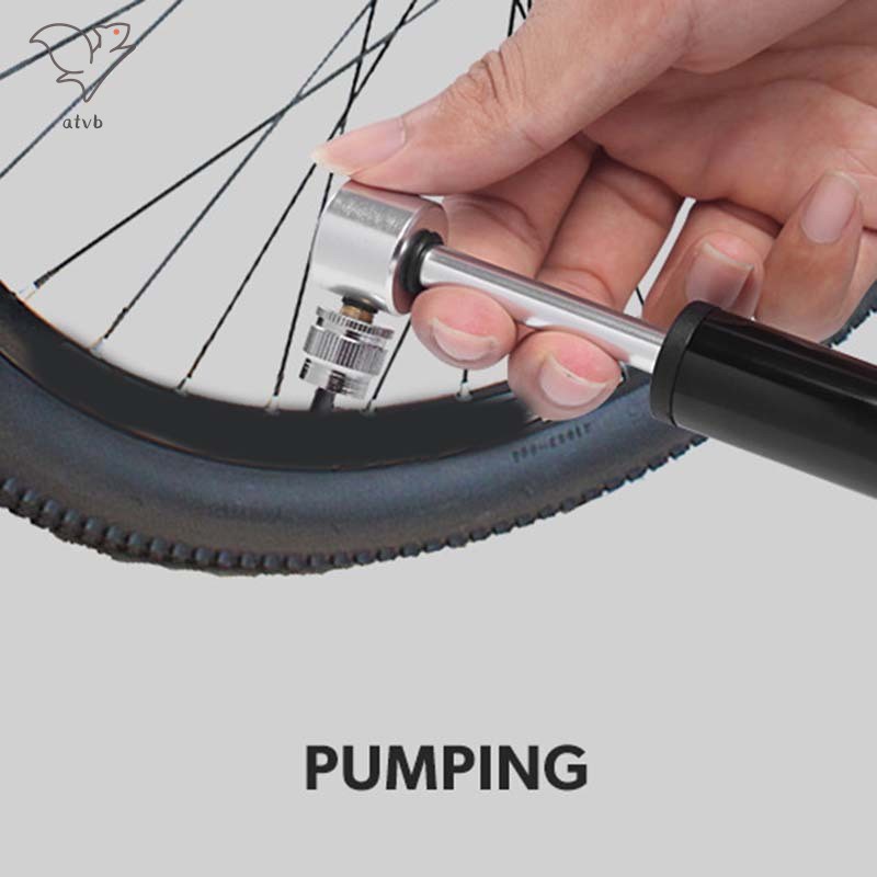Ống Bơm Xe Đạp Mini Bằng Hợp Kim Nhôm Áp Suất Cao Có Thể Thay Đổi Tiện Dụng