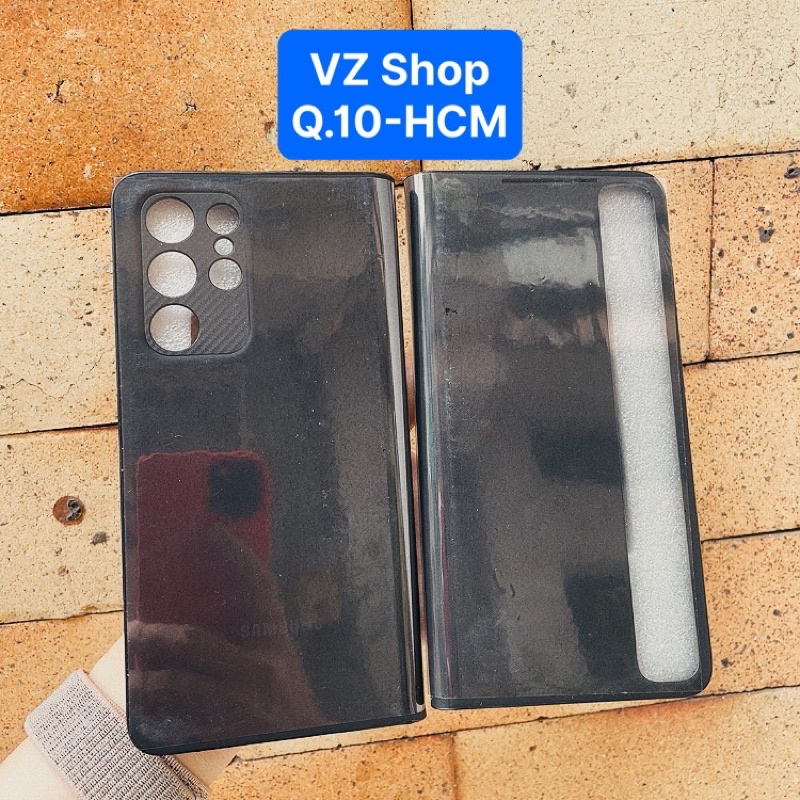 Chính hãng-KHÔNG hộp-KHÔNG kèm bút-Bao da Smart Clear View Cover có ngăn S Pen cho Galaxy S21 Ultra
