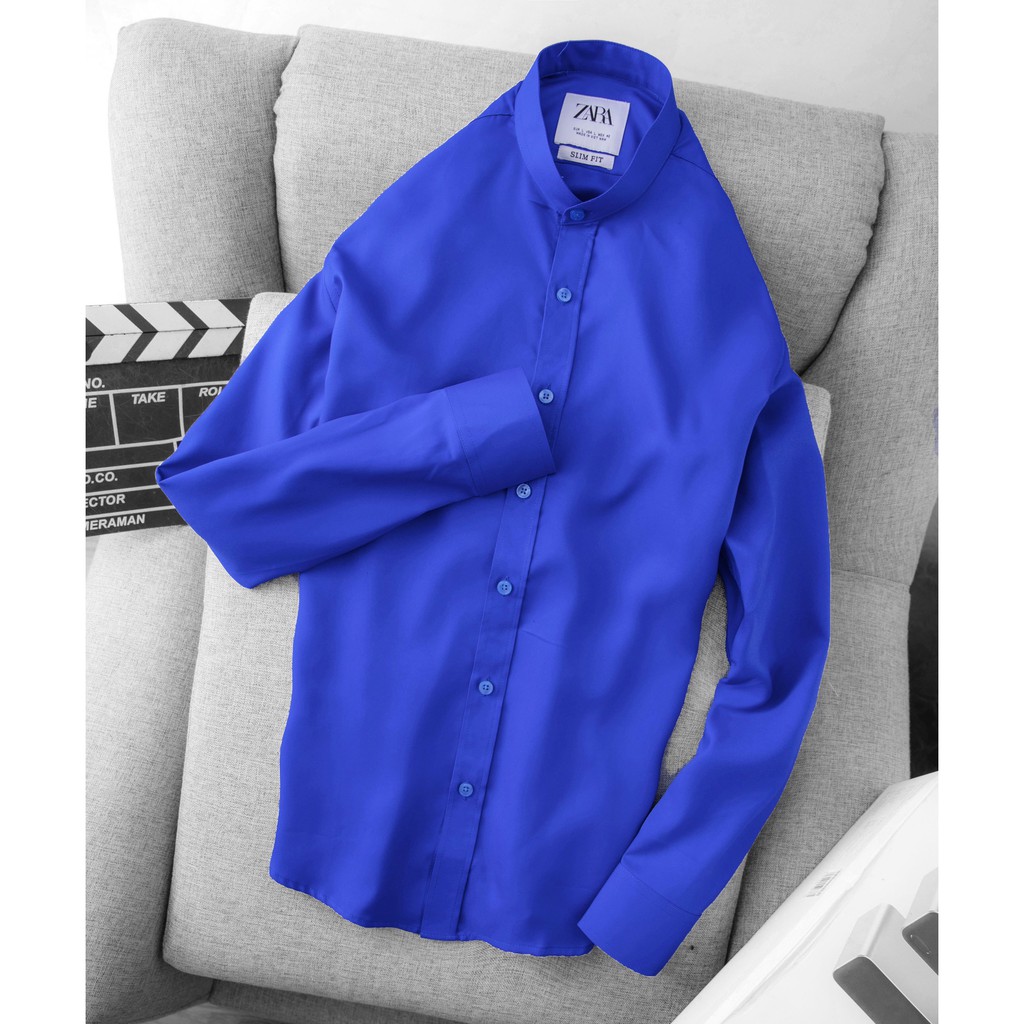 Áo sơ mi nam ZARA [BAO ĐỔI TRẢ] [FREESHIP] Cổ Trụ phong cách công sở | BigBuy360 - bigbuy360.vn