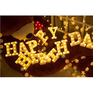 Đèn led chữ cái số trang trí sự kiện 22cm có điều khiển