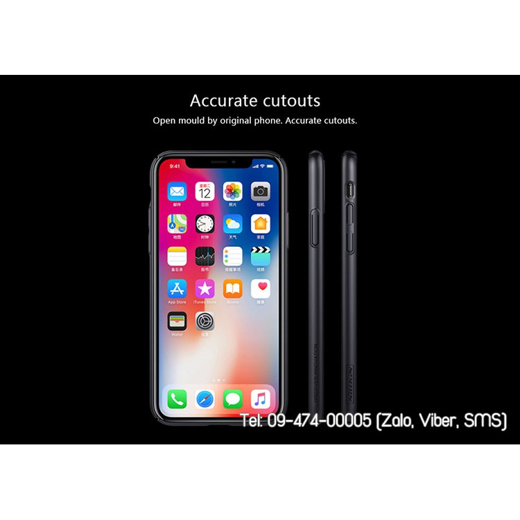 Ốp lưng iPhone X Air Case Nillkin thoát nhiệt dạng lưới