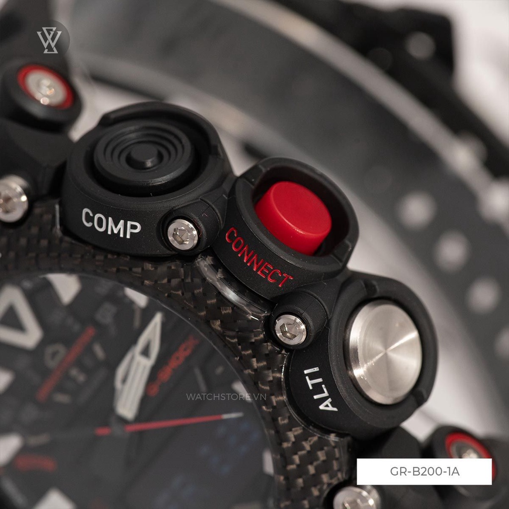Đồng Hồ Điện Tử Nam Casio G-Shock WATCHSTORE GR-B200-1ADR Thiết Kế Mặt Kính Khoáng 54mm, Vỏ Carbon Và Dây Cao Su Bền Bỉ