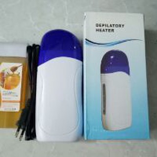 Bộ máy wax lông depilatory heater - 7 tờ giấy wax - sáp mật ong