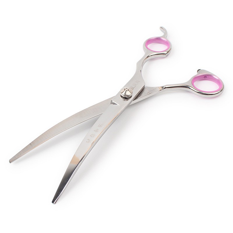 Kéo Cong Cắt Lông Chó Mèo Dài 7 Inch Làm Bằng Thép Không Rỉ - Mã GTLKK50