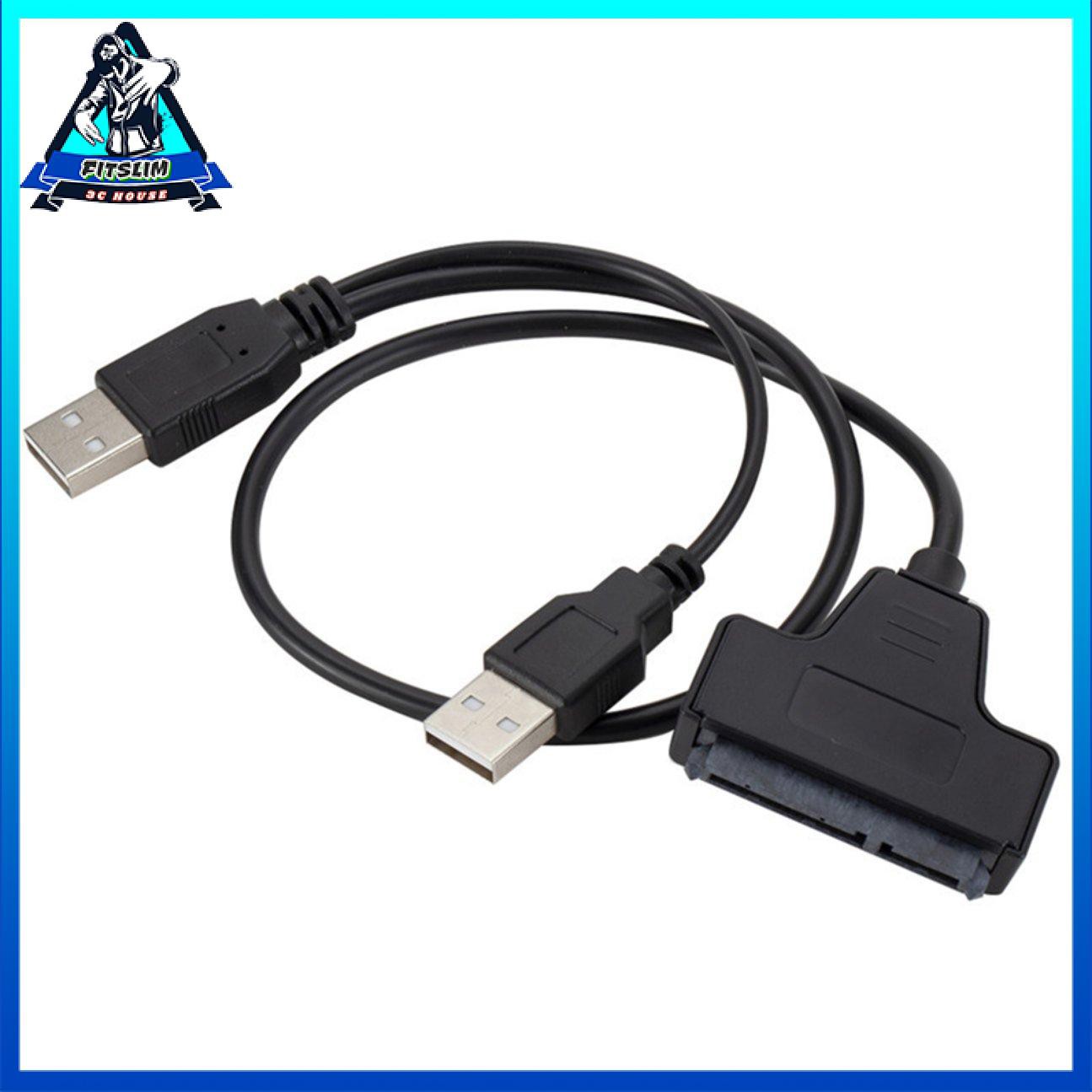 Cáp chuyển đổi USB 2.0 SATA 7 + 15Pin sang USB 2.0 cho ổ cứng máy tính xách tay 2.5 HDD
