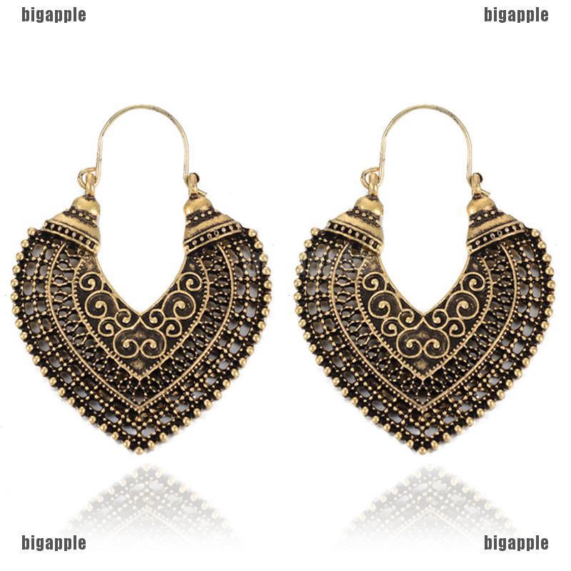 Khuyên tai hình trái tim phong cách cổ điển thanh lịch dành cho nữ