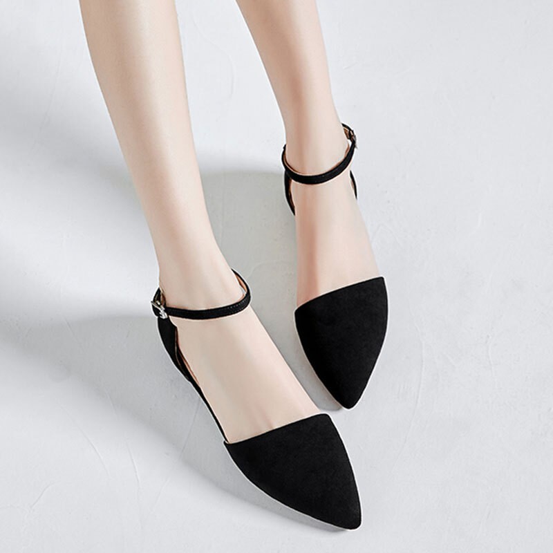 Giày sandal bít mũi nhung