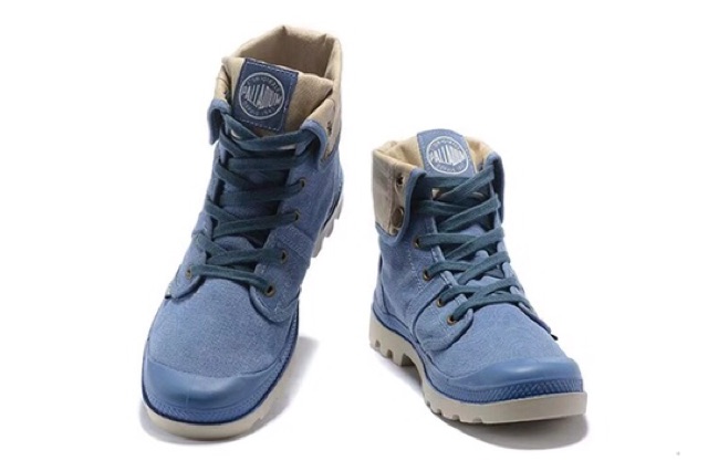 Giày Palladium xanh cổ gập