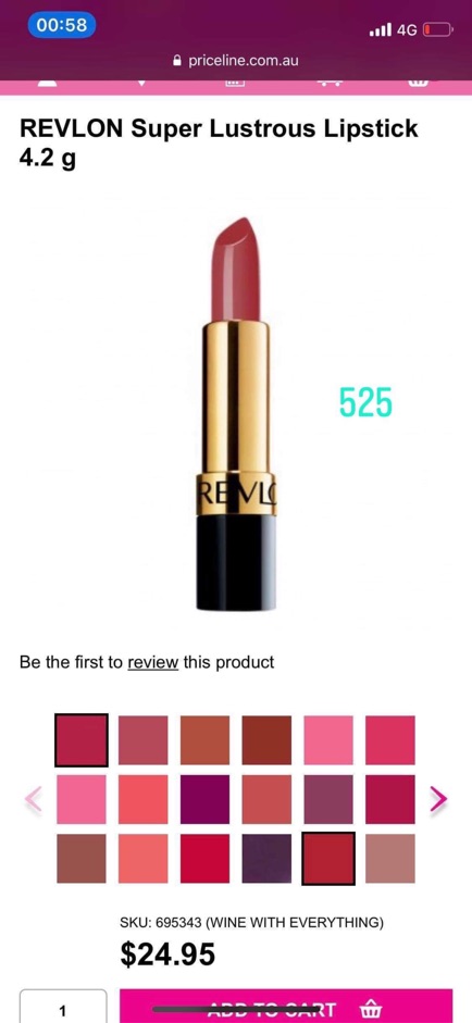 REVLON Super Lustrous Lipstick