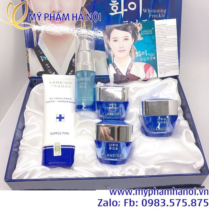 Bộ mỹ phẩm Laneige Xanh 5in1