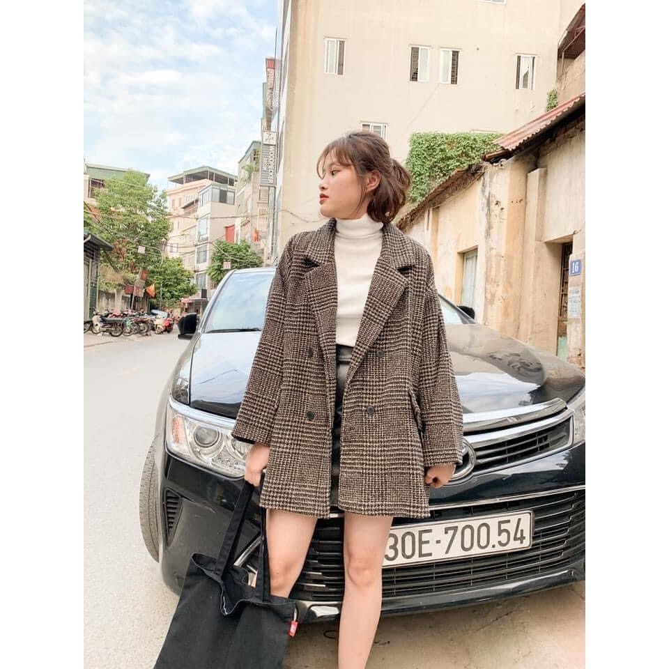 [Mã WAINCU20 hoàn 20% xu đơn 99k] Áo Blazer dạ [HOTTREND] Áo vest dạ, dáng rộng, chất liệu dày dặn, dễ phối đồ | BigBuy360 - bigbuy360.vn