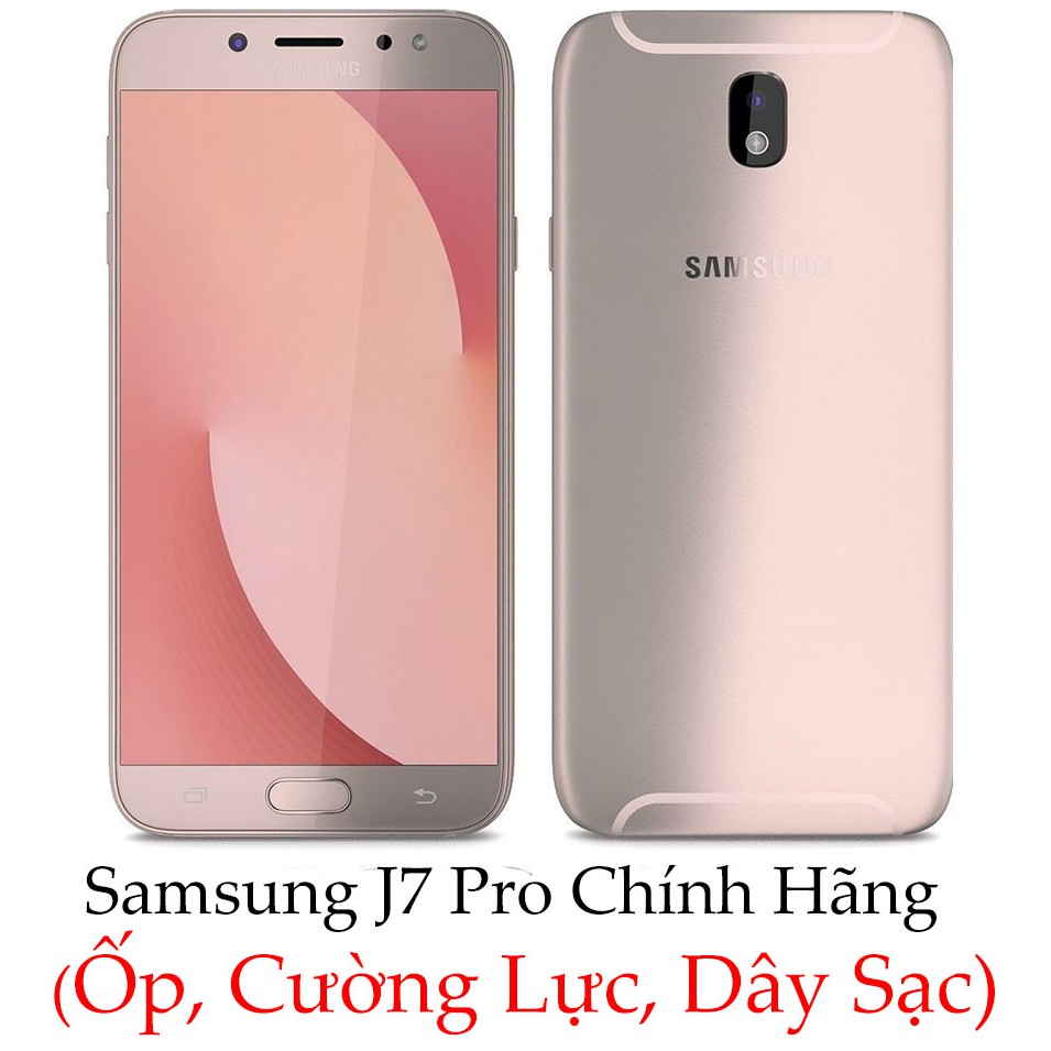 Điện thoại Samsung Galaxy J7 Pro - Chính hãng, Zin công ty (Sẵn ốp, cường lực và dây sạc)