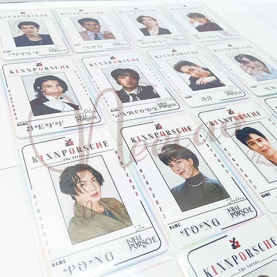 1 Character Card Bo Góc KINNPORSCHE The Series 16 Thành Viên MileApo BibleBuild JeffBarcode JJUs JobBas Designed Unoff