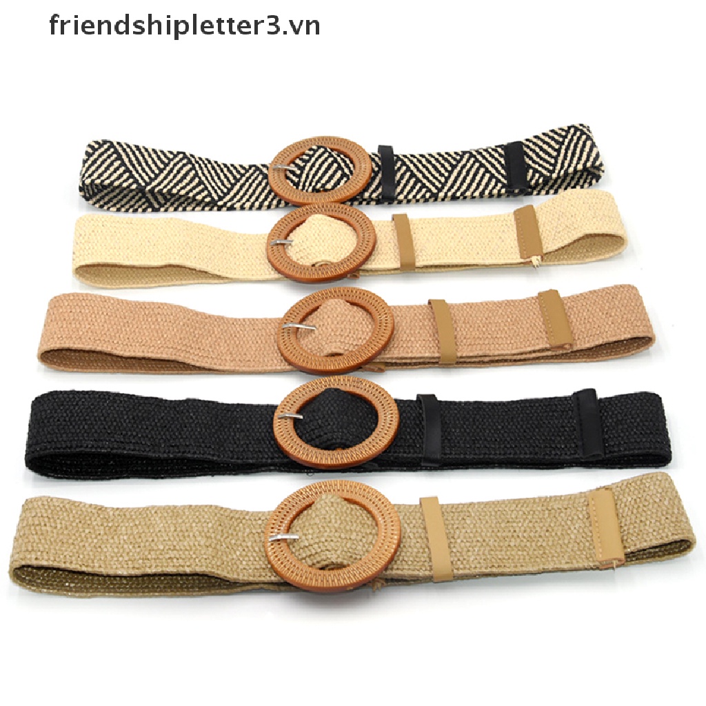 Thắt Lưng Nữ Khóa Tròn Phong Cách boho Cổ Điển