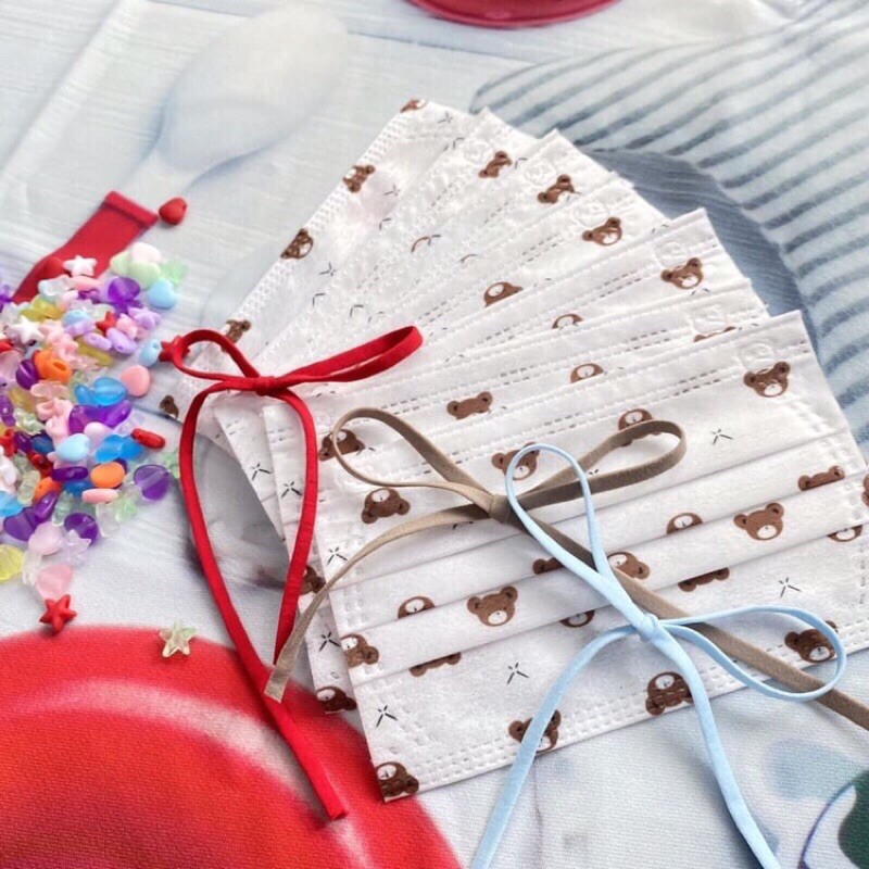 10 chiếc Khẩu Trang Gấu Nâu Siêu dễ thương , cute, 4 lớp dày dặn, hoạ tiết thời trang | BigBuy360 - bigbuy360.vn