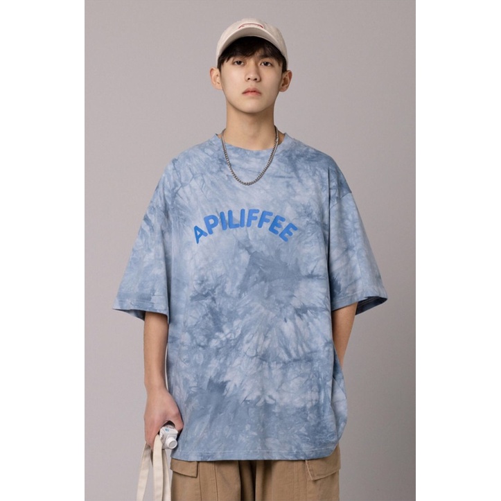 Áo Thun Cổ Tròn Tshirt Nữ Nam Unisex Chất Vải Thun Cotton Loang Apiliffee WAT472