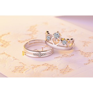 Nhẫn Cặp Vương Niệm Bạc 925 Free Size