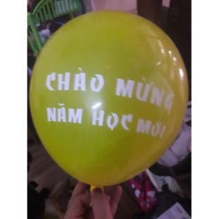 100 quả bóng bay " chào mừng năm học mới"