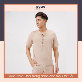 Bộ Đũi Nam Đồ Bộ mùa hè quần áo cộc tay đẹp cao cấp DULIO STORE BDN03