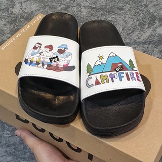 Dép nữ quai ngang CamFire siêu nhẹ mềm mịn quai da in nhiệt dễ thương
