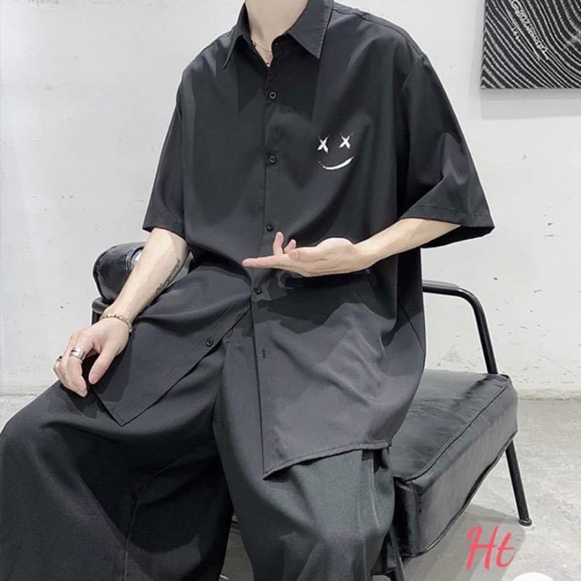 Áo sơ mi mặt XX ngắn tay HT12