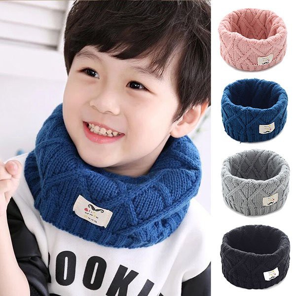 Khăn Len Ống Quàng Cổ Siêu Đẹp Cho Bé Trai Bé Gái