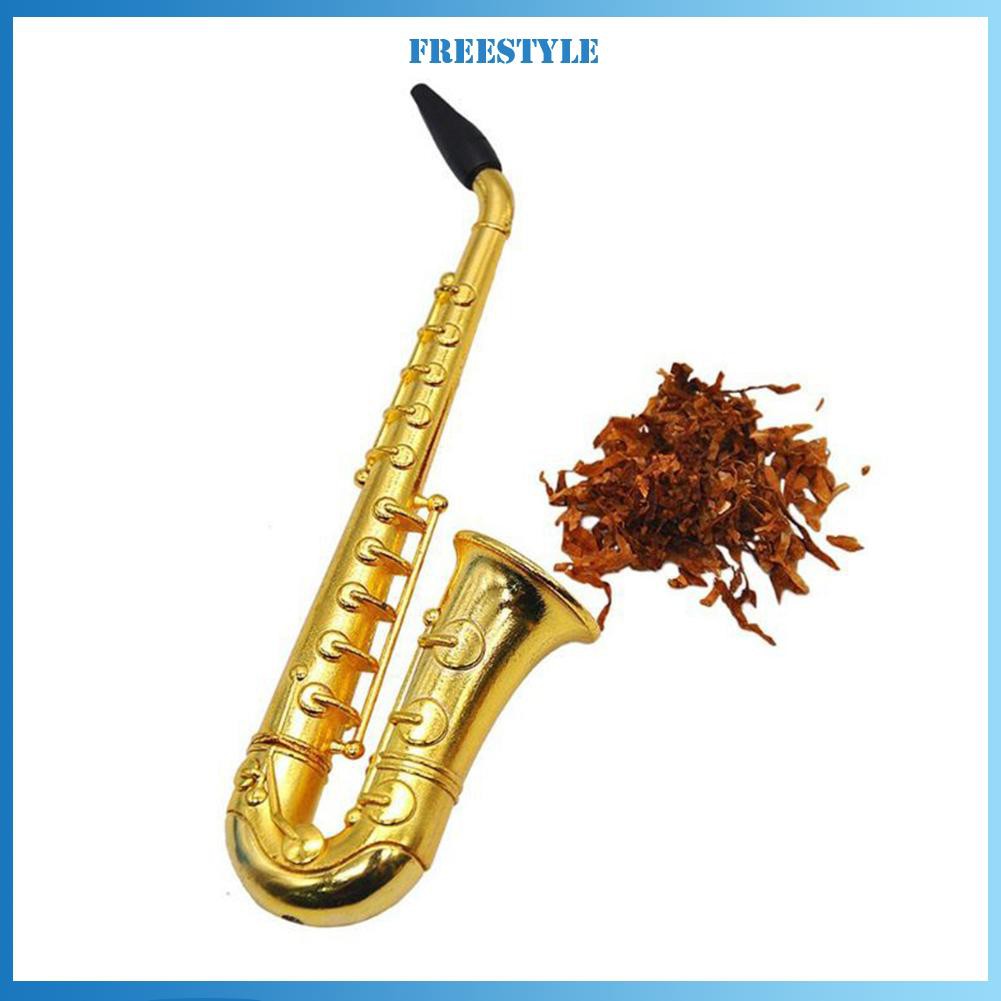 Tẩu Thuốc Lá Kim Loại Hình Kèn Saxophone Mini
